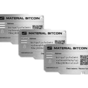 pack 3 monederos material bitcoin